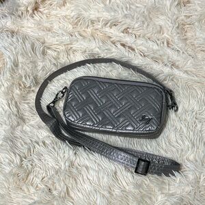 Lug Coupe XL Metallic Gray convertible Crossbody Bag